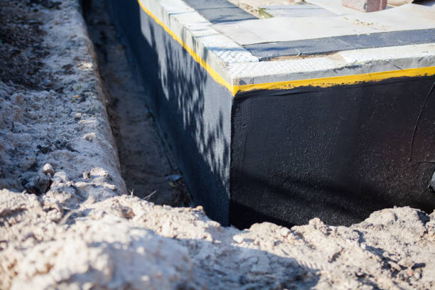 Residential Wet Basement Repair installation at a Dennison, IL home by SJ Waterproofing Pros